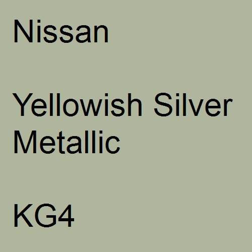 Nissan, Yellowish Silver Metallic, KG4.